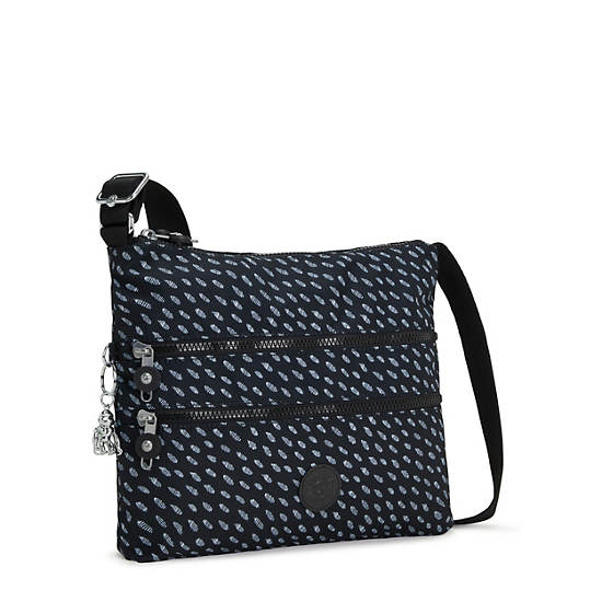 Sacs Crossbody Kipling Alvar Printed Noir Blanche | FR 2145AH